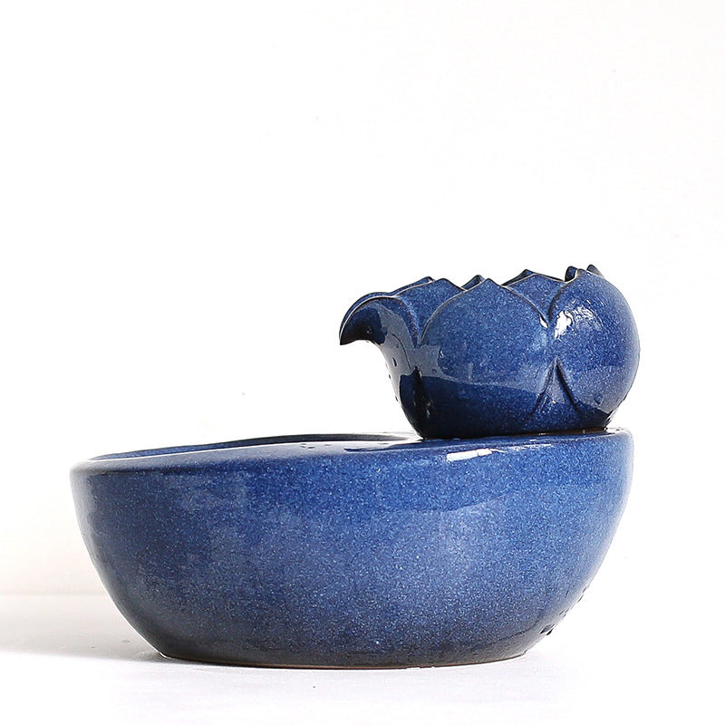 The Nokura Lotus Fountain — Ceramic Hydration for Cats & Dogs