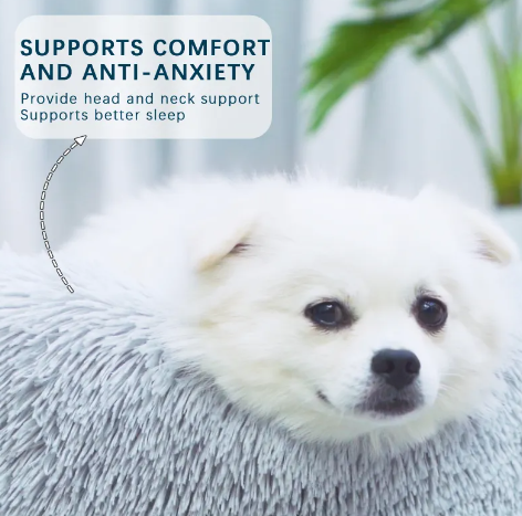 The Nokura Cloud Bed — Calming Donut for Dogs & Cats