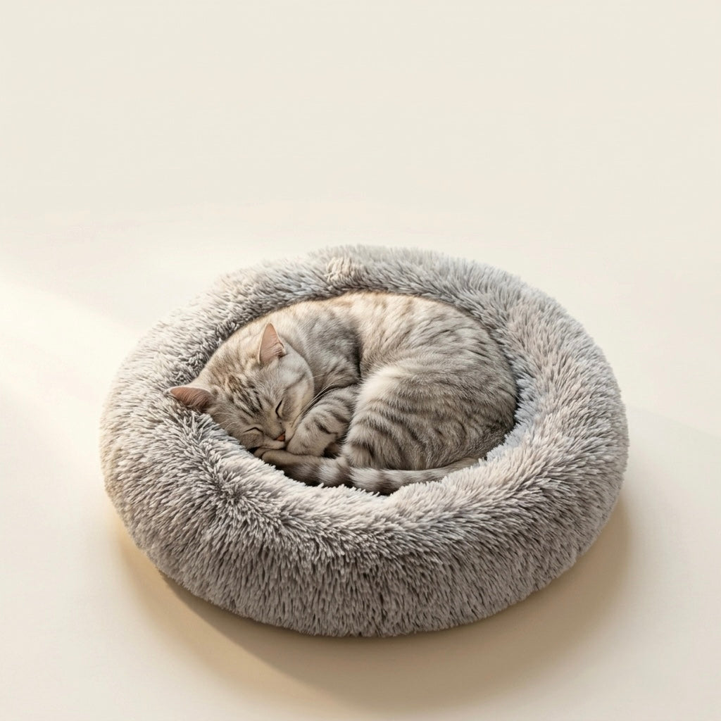 The Nokura Cloud Bed — Calming Donut for Dogs & Cats