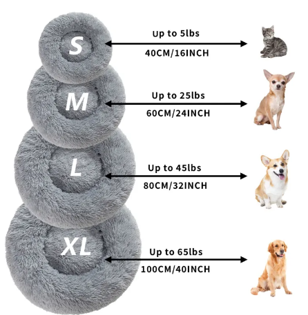 The Nokura Cloud Bed — Calming Donut for Dogs & Cats